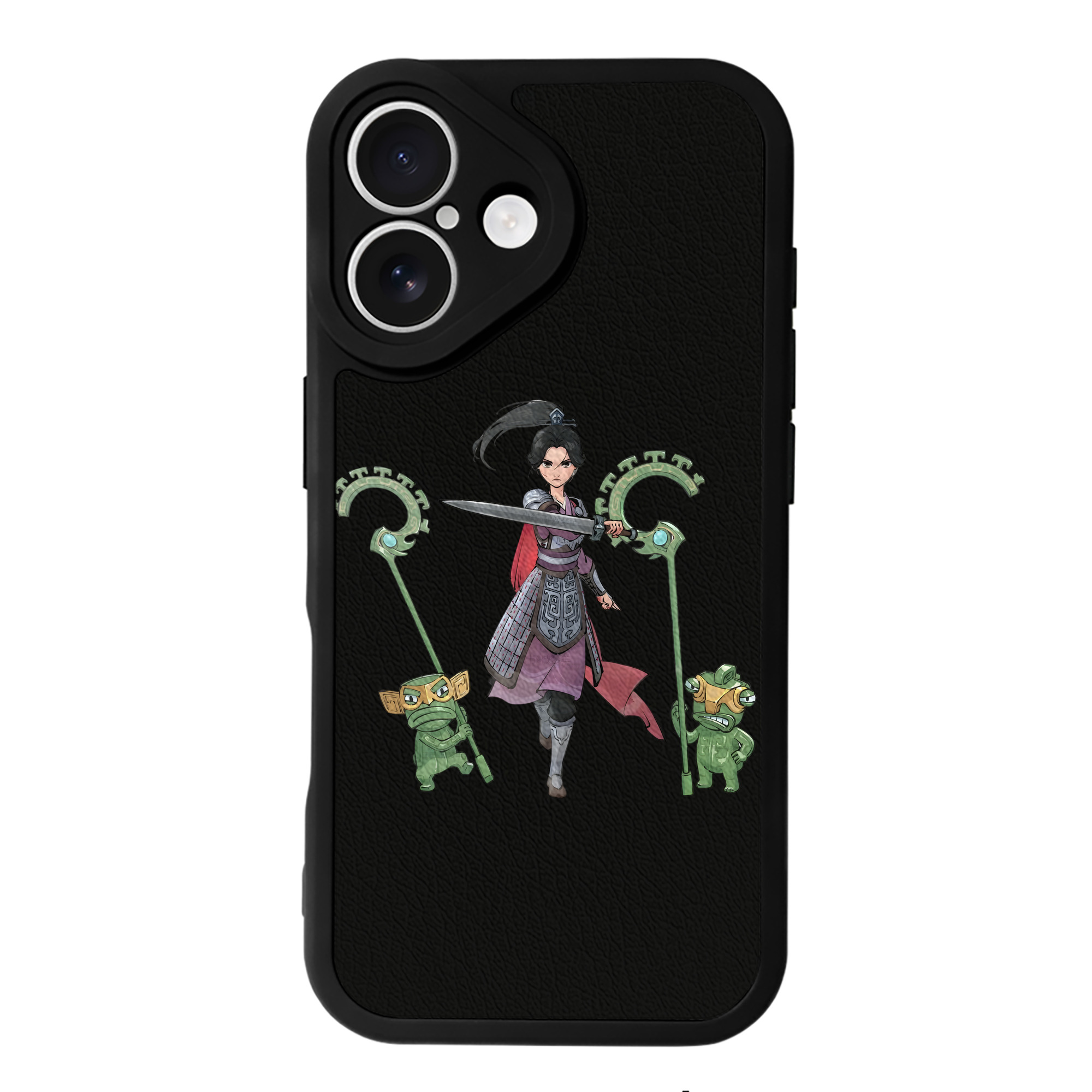 （画像用） Ne Zha 2 ナタ 魔童の大暴れ 【iPhone 16シリーズ対応】シリコンスマホケース（レザー調） 材質：シリコン